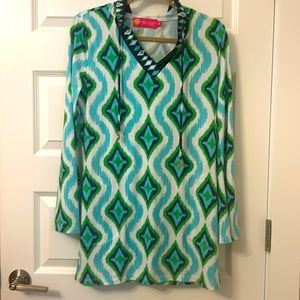 Macbeth collection by Margaret Josephs swim coverup S